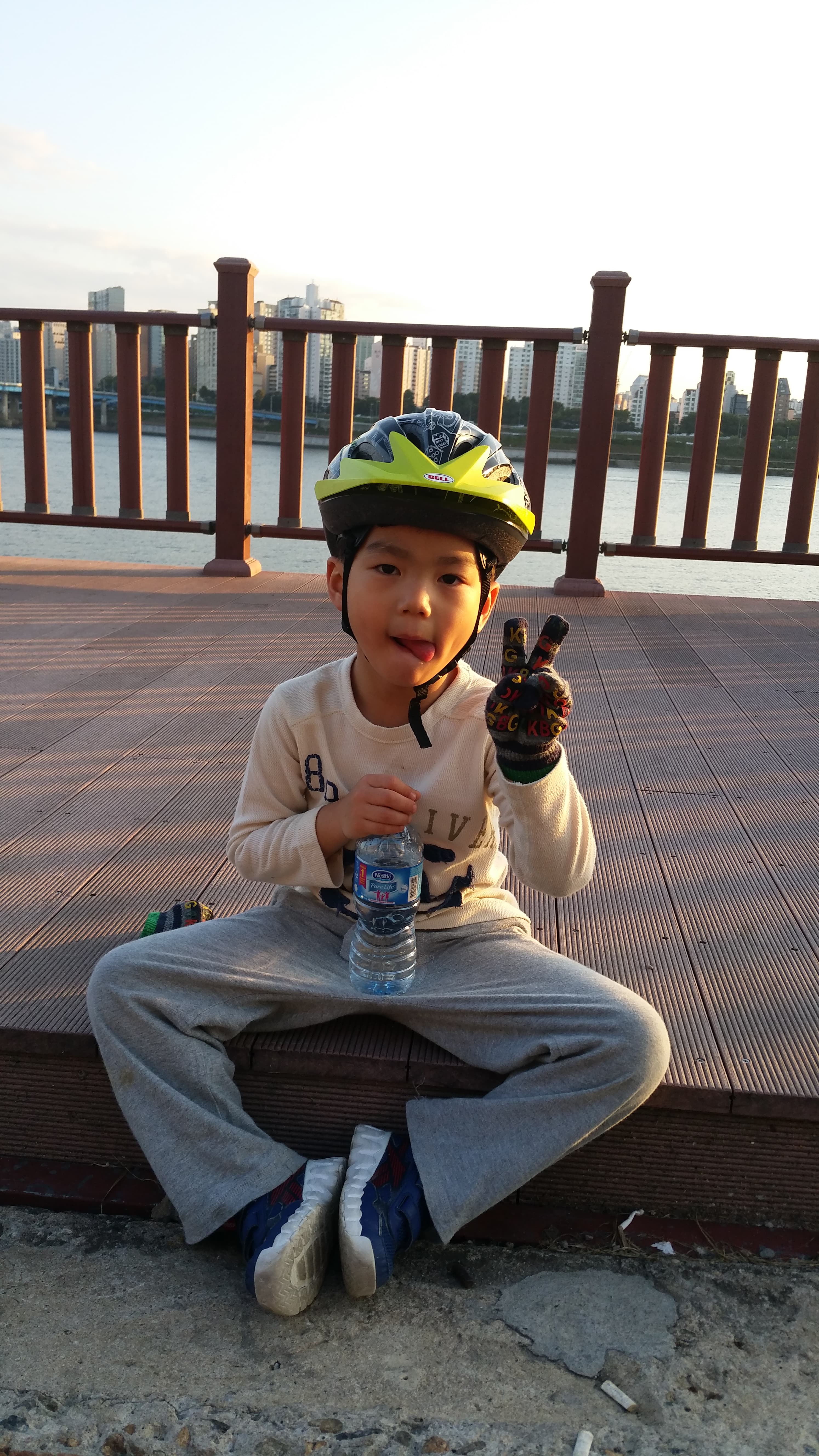 Childhood bicycle photo.